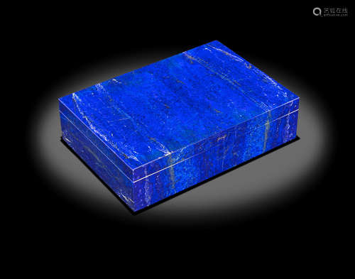 Large Lapis Intarsia Box