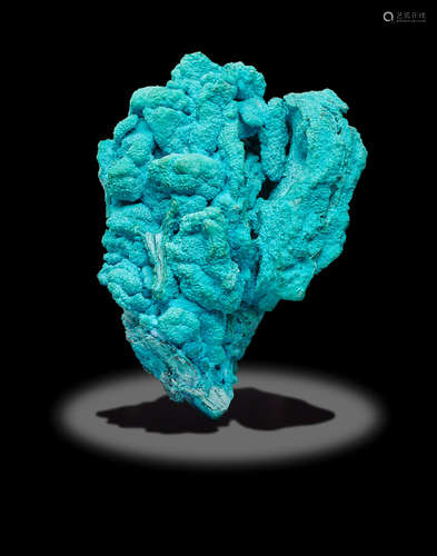 Chrysocolla on Malachite