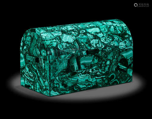 Malachite Box with Domed Lid