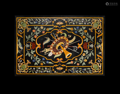 Pietra Dura Inlaid Table Top