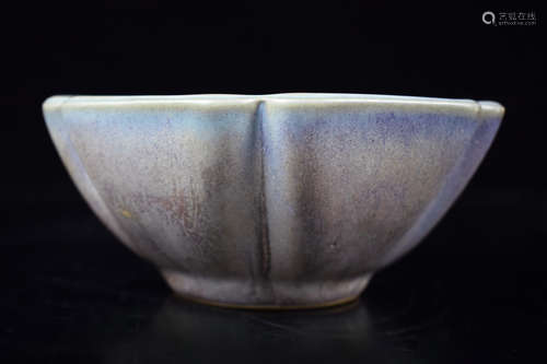 JUN WARE HEXALOBED BOWL