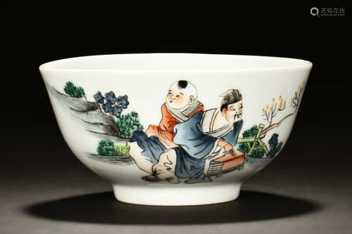 FAMILLE ROSE 'PEOPLE' BOWL