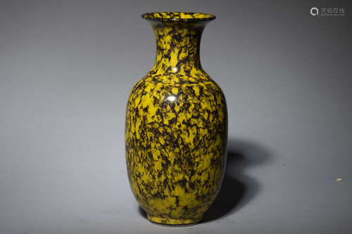 YELLOW GROUND VASE