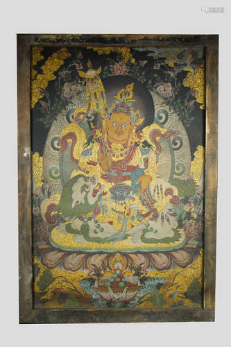 EMBROIDERED THANGKA MAHAKALA