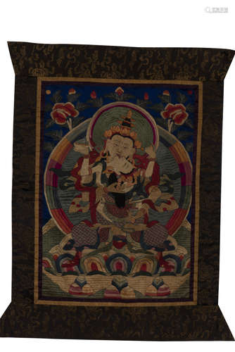 EMBROIDERED SILK OF YAB-YUM