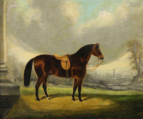 Edwin Henry Landseer (British, 1802-1873), Untitled (Portrait of a Race Horse), oil on canvas,