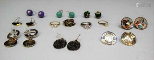 Group of Vintage Earrings and Rings