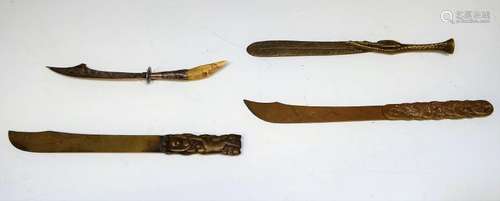 (4) Letter Openers, Japanese and Others