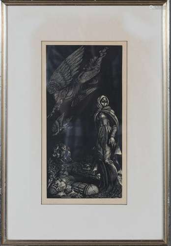 Fritz Eichenberg Woodcut Print Lot's Wife