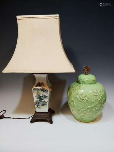 (2) Chinese Vase Form Lamps