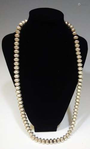 925 Sterling Vintage Navajo Bead Necklace