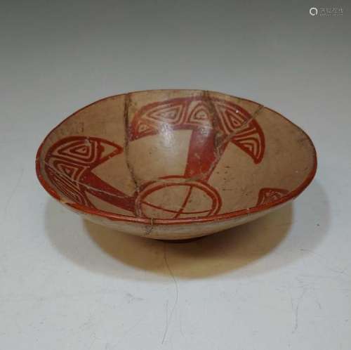 Trujillo Peruvian Moche Ceramic Bowl