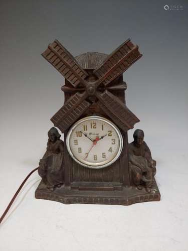 Spelter Mantel Clock