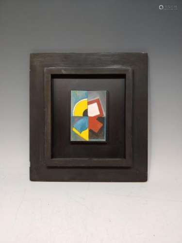 Dutch Mid Century Abstract Oil Painting