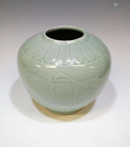 Chinese Celadon Glazed Vase