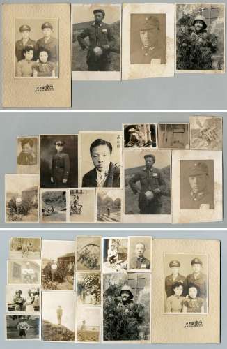 民国时期潘承祜个人照片一组二十五张。
