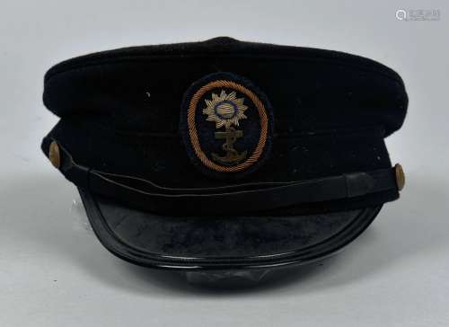 民国抗战时期国军海军士官大盘帽一顶。