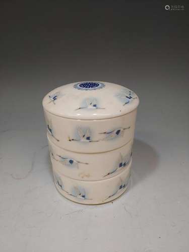 Korean Snow Bone China Stacking Jars