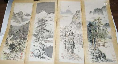 (4) Chinese Landscape Paintings