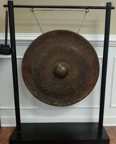 Asian Thai Bronze Gong, 19th Century