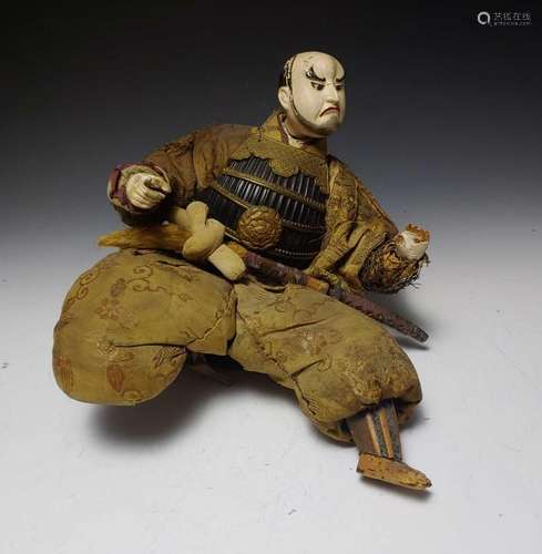 Japanese Meiji Era Samurai Doll