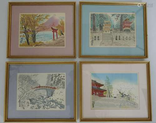 (4) Kotozuka Eiichi Japanese Woodblock Prints