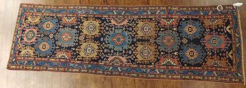 Antique Caucasian Kazak Carpet - Runner