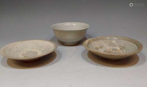 (3) 16th - 17th Century Korean Glazed Dishes
