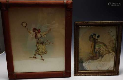 (2) Company School Painting 19th Cent., India