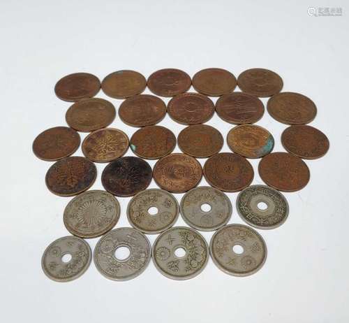 (29) Japanese Silver and Copper Coins