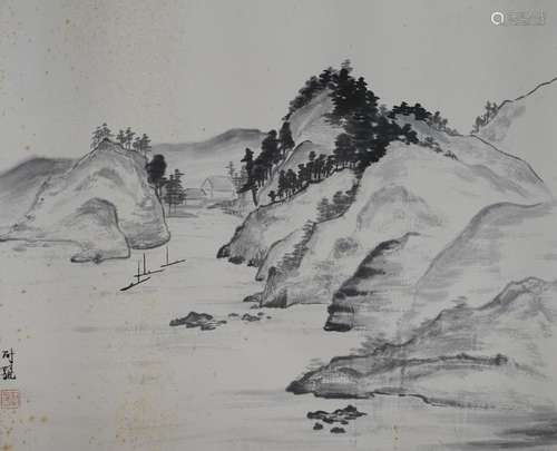 Chinese Painting, Mountain Scene