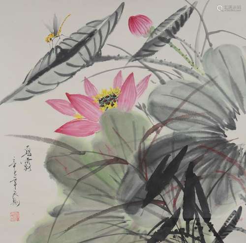 Painting of Flowers by Shen Min Zheng