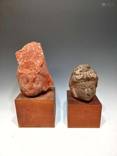 (2) Indian Hindu Temple Heads