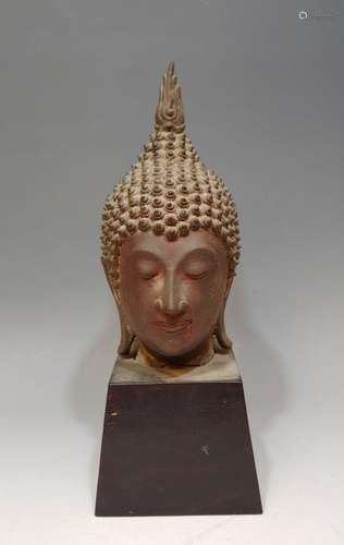 Thai Bronze Buddha Head