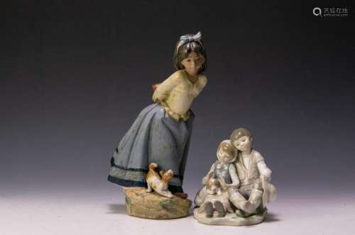 (2) Lladro Porcelains Friendship & Guess What