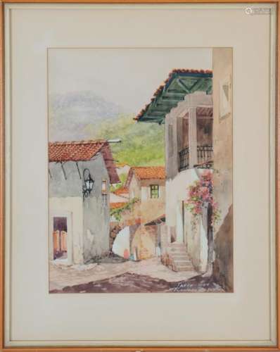 Teodoro Zapata Taxco Watercolor & Gouache