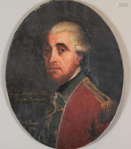1780 Oil Portrait of Geo. Pitt by Thomas Beach