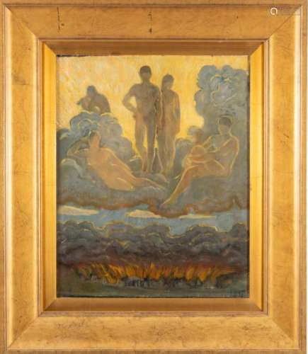 Magnus Enckell Symbolist Oil Canvas Painting 1917