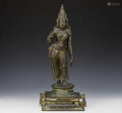 Large Bronze Figure of Parvati