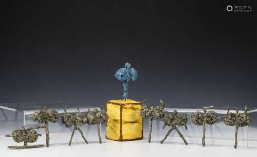 (9) Gloria Heilman-C Bronze Figurative Sculptures