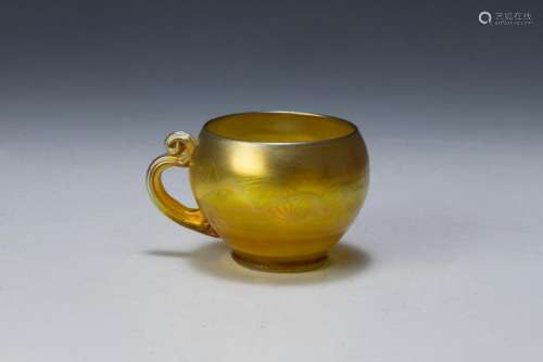Tiffany Gold Favrile Cup V 699