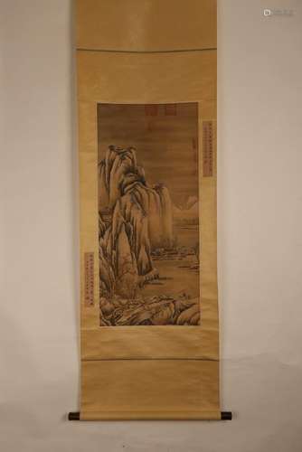 XIA GUI HANGING SCROLL.(?? 夏圭SONG PERIOD)