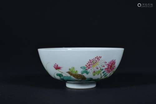 A FAMILLE-ROSE BOWL, QING DYNASTY