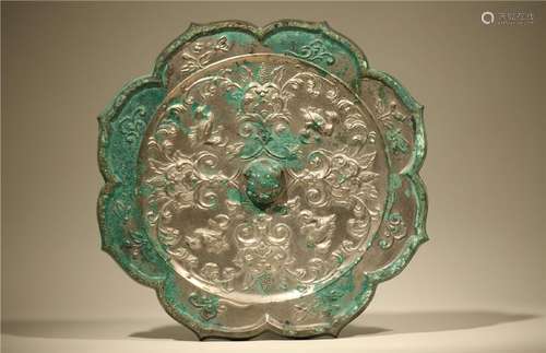 A BRONZE MIRROR.TANG DYNASTY