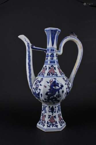 Chinese Ming Porcelain Blue&White TeaPot