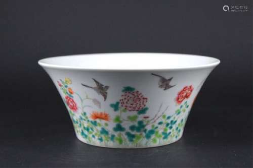 Chinese Qing Porcelain Famille Rose Bowl