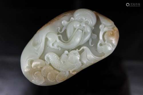 Hand Carved Buddha Jade Figure