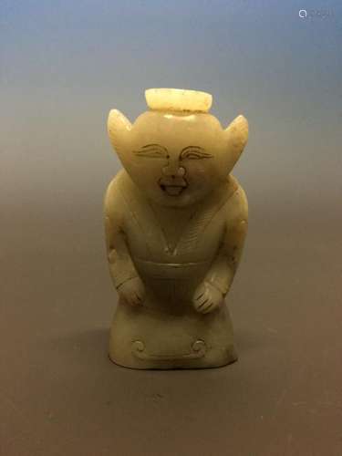 Chinese Archaic Jade Figure Statue