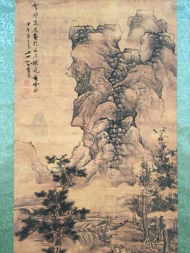 Chinese Hanging Scroll of 'Landscape' Painting