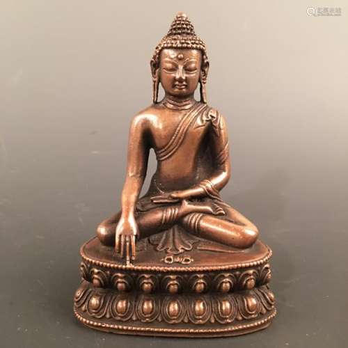 Chinese Gilt Bronze Figure of Amitabha